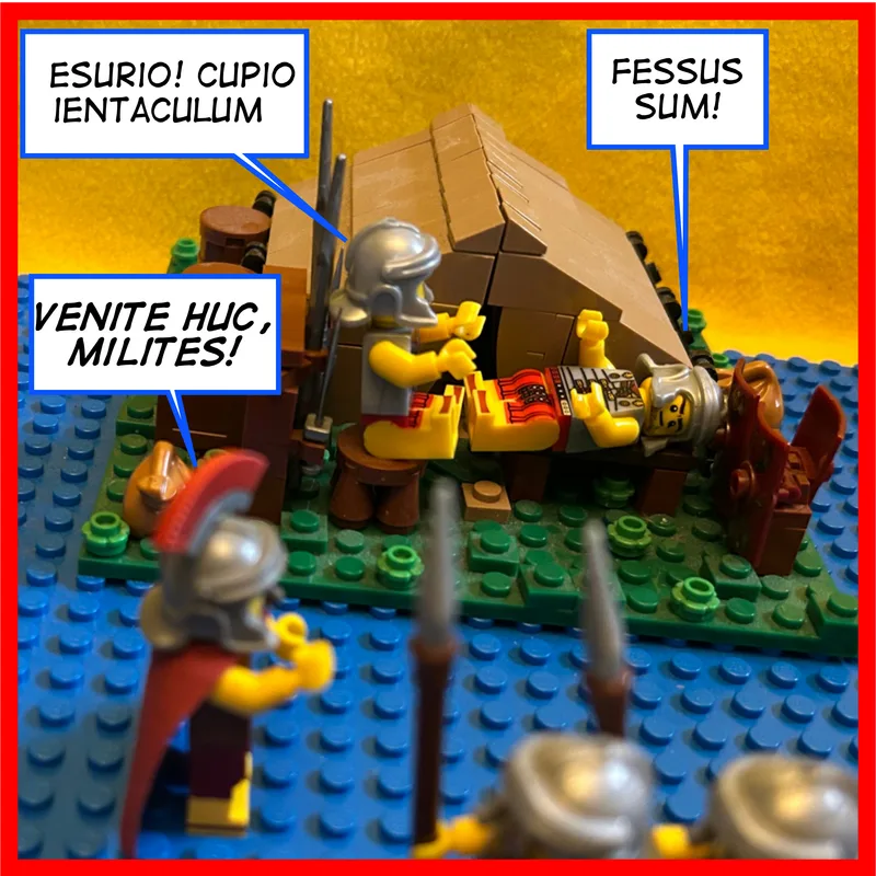 I'm hungry! I want breakfast!
I'm tired
COME HERE, SOLDIERS!