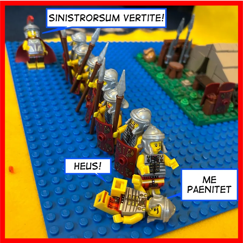 Turn left! 
Ow!
Sorry